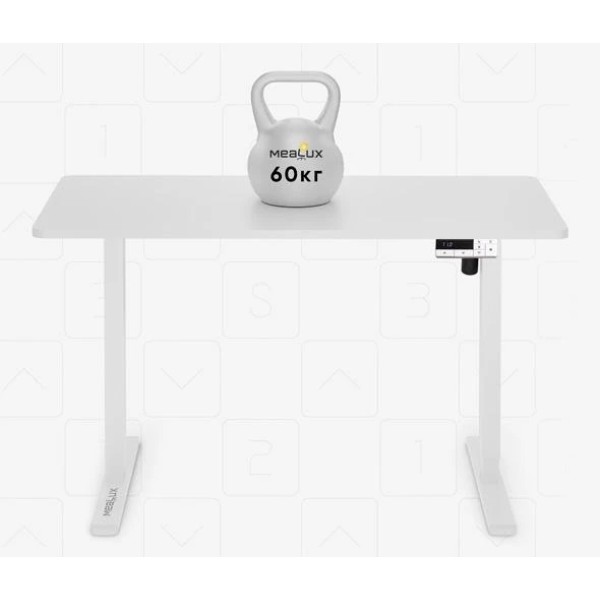 Фото - Стіл з електрорегулюванням висоти Mealux PowerDesk Lite White (EVO-201 Lite W/W)